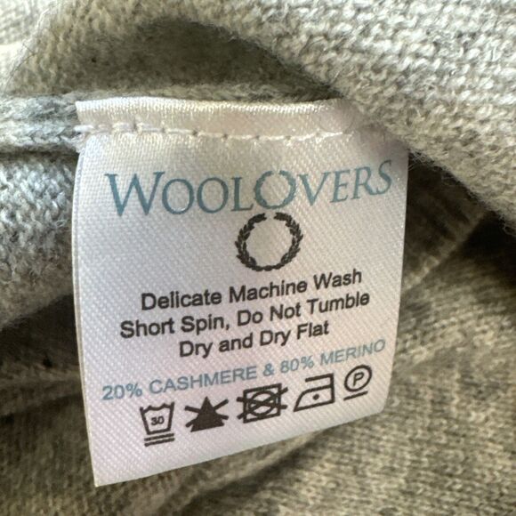 Woolovers Women's Gray Cashmere & Wool Open Front Cardigan Sweater Size Small - Picture 4 of 5